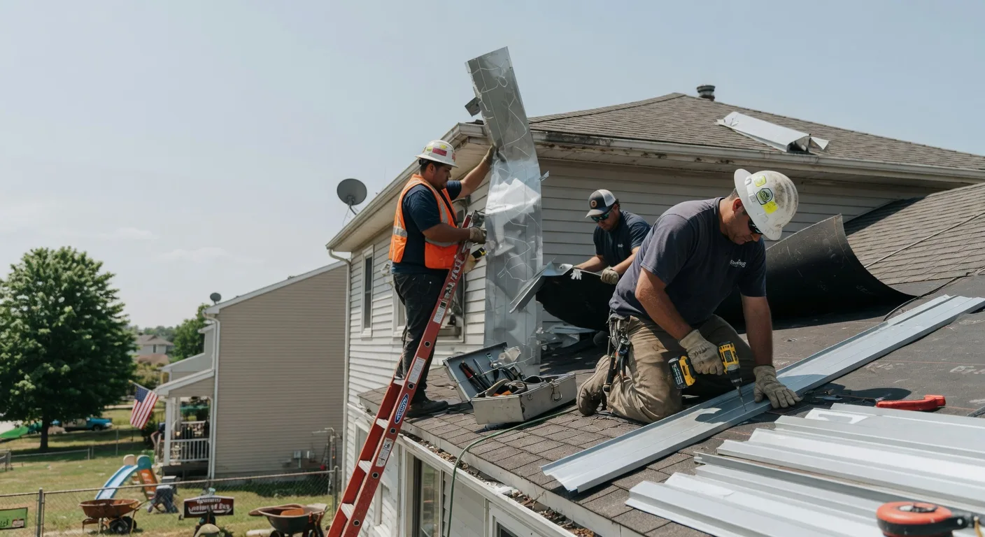 Storm Damage Metal Roof Repair in Chinook, WA